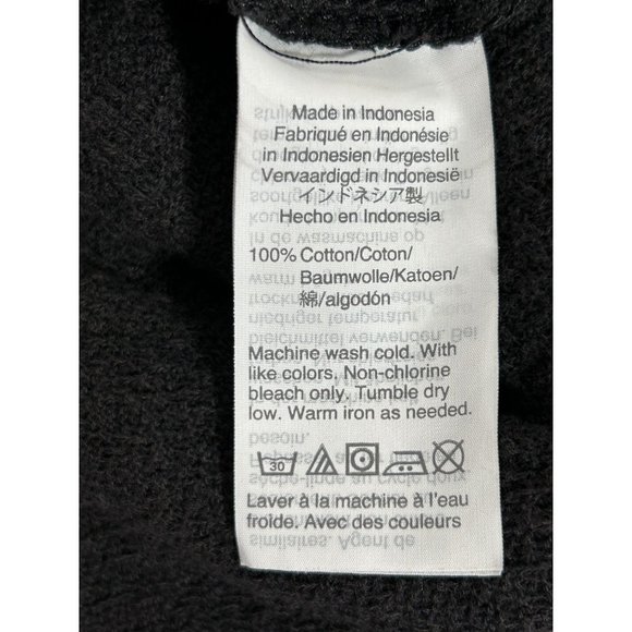 Madewell Texture & Thread Wrap-Tie Short Sleeve Top in Black - Size M - Picture 5 of 5